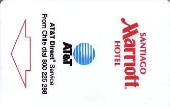 Hotel Keycard Marriott Santiago Chile Front