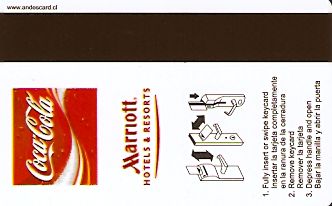 Hotel Keycard Marriott Santiago Chile Back