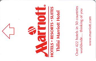 Hotel Keycard Marriott Tbilisi Georgia Front