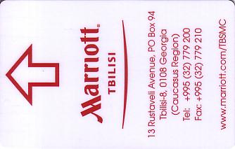 Hotel Keycard Marriott Tbilisi Georgia Front