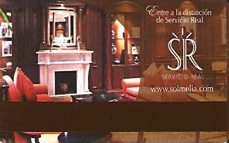 Hotel Keycard Sol Melia Generic Back