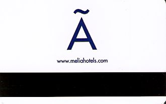 Hotel Keycard Sol Melia Athens Greece Back