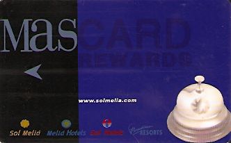 Hotel Keycard Sol Melia Bali Indonesia Front
