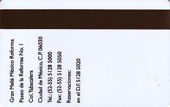 Hotel Keycard Sol Melia Caracas Venezuela Back