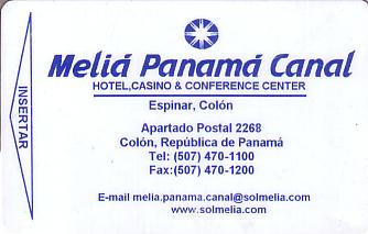 Hotel Keycard Sol Melia Colon Panama Front