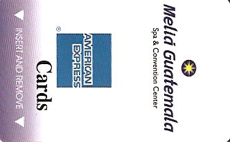 Hotel Keycard Sol Melia  Guatemala Front