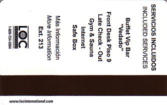 Hotel Keycard Sol Melia Havana Cuba Back