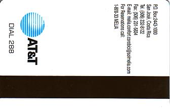 Hotel Keycard Sol Melia San Jose Costa Rica Back