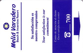 Hotel Keycard Sol Melia Varadero Cuba Front
