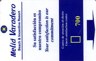 Hotel Keycard Sol Melia Varadero Cuba Front