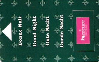 Hotel Keycard Mercure Generic Front