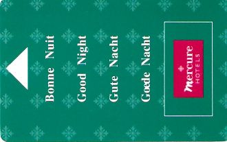 Hotel Keycard Mercure Generic Front