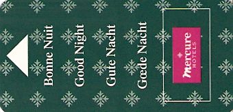 Hotel Keycard Mercure Generic Front