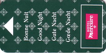 Hotel Keycard Mercure Generic Front