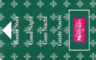 Hotel Keycard Mercure Generic Front