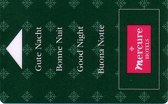 Hotel Keycard Mercure Generic Front
