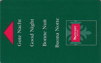 Hotel Keycard Mercure Generic Front