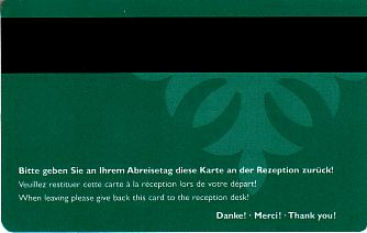 Hotel Keycard Mercure Generic Back