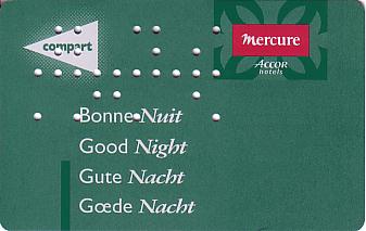 Hotel Keycard Mercure Generic Front