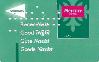 Hotel Keycard Mercure Generic Front