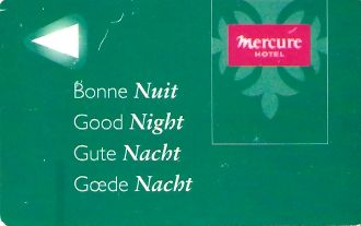 Hotel Keycard Mercure Generic Front