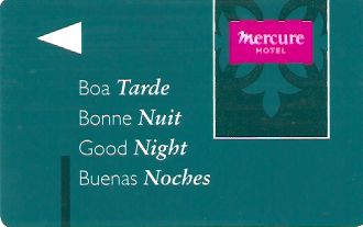 Hotel Keycard Mercure Generic Front
