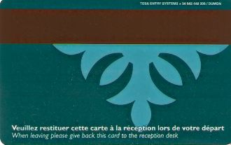 Hotel Keycard Mercure Generic Back