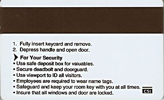 Hotel Keycard Marriott - Fairfield Inn & Suites Generic Back