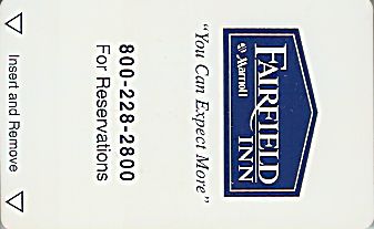 Hotel Keycard Marriott - Fairfield Inn & Suites Generic Front
