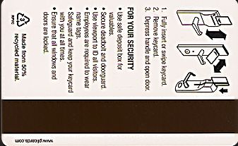 Hotel Keycard Marriott - Fairfield Inn & Suites Generic Back