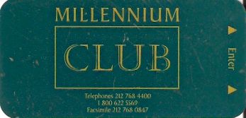 Hotel Keycard Millennium Generic Front