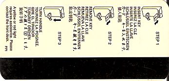 Hotel Keycard Millennium Generic Back