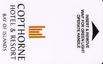 Hotel Keycard Millennium Bay of Islands New Zealand Front