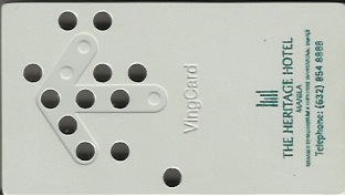 Hotel Keycard Millennium Manila Philippines Front