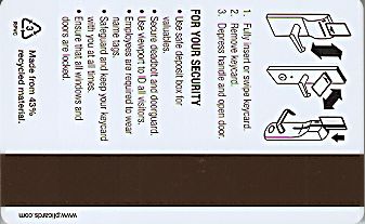 Hotel Keycard Marriott - JW Generic Back