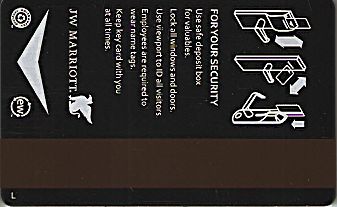 Hotel Keycard Marriott - JW Generic Back