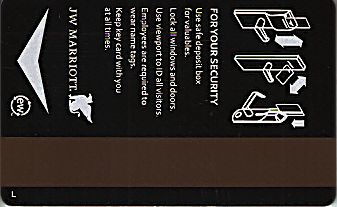 Hotel Keycard Marriott - JW Generic Back