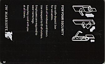 Hotel Keycard Marriott - JW Generic Back