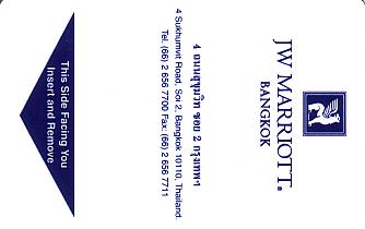 Hotel Keycard Marriott - JW Bangkok Thailand Front