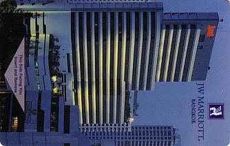 Hotel Keycard Marriott - JW Bangkok Thailand Front