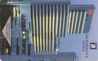Hotel Keycard Marriott - JW Bangkok Thailand Front