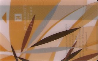 Hotel Keycard Marriott - JW Beijing China Front