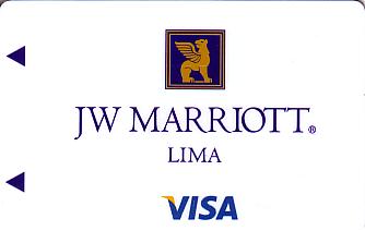 Hotel Keycard Marriott - JW Lima Peru Front