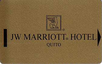 Hotel Keycard Marriott - JW Quito Ecuador Front