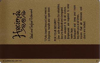 Hotel Keycard Marriott - JW Quito Ecuador Back