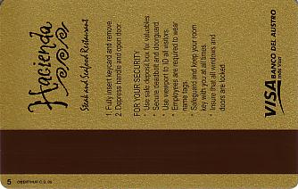 Hotel Keycard Marriott - JW Quito Ecuador Back