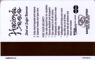 Hotel Keycard Marriott - JW Quito Ecuador Back
