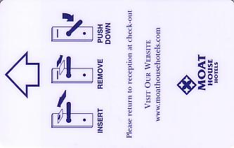 Hotel Keycard Moat House Generic Front