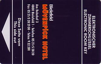 Hotel Keycard Movenpick Bielefeld Germany Front