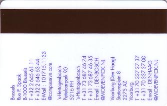 Hotel Keycard Movenpick Brussels Belgium Back